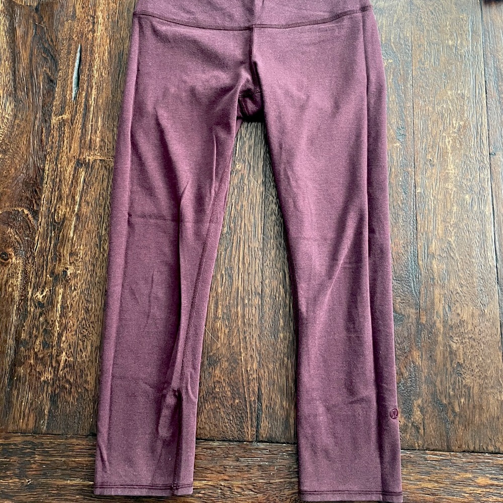 Lululemon wunder train high rise crop